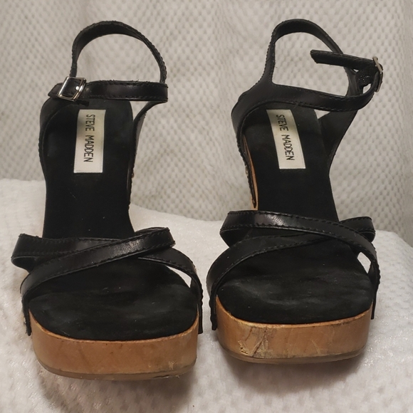 Wood Platform Heels by Steve Madden - Picture 6 of 8